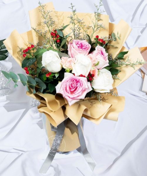Happiness - Ohara and Kenya Rose Bouquet