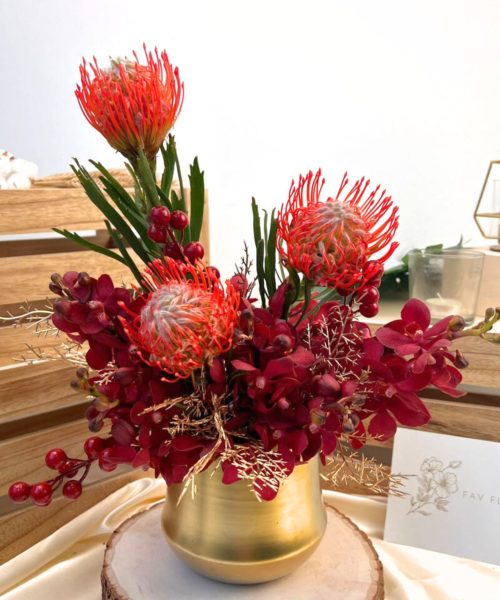 CNY Special - Golden Happiness Flower Arrangement